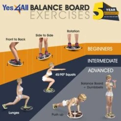 Yes4All Wooden Wobble Balance Board -Fitness Equip Promotion Store 3f53d7190148675e3cd472fc826828c5 5d0a75755cc41 600x600 1
