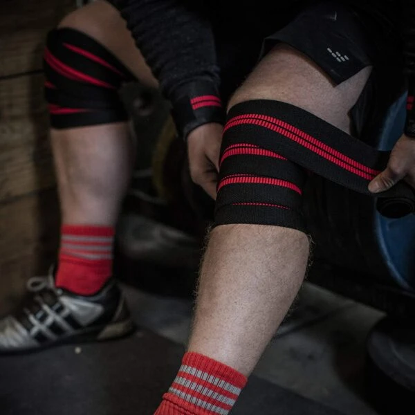Harbinger Red Line Knee Wraps Harbinger Red Line Knee Wraps -Fitness Equip Promotion Store 9a1756fd0c741126d7bbd4b692ccbd91 5d0a752575de5 600x600 1