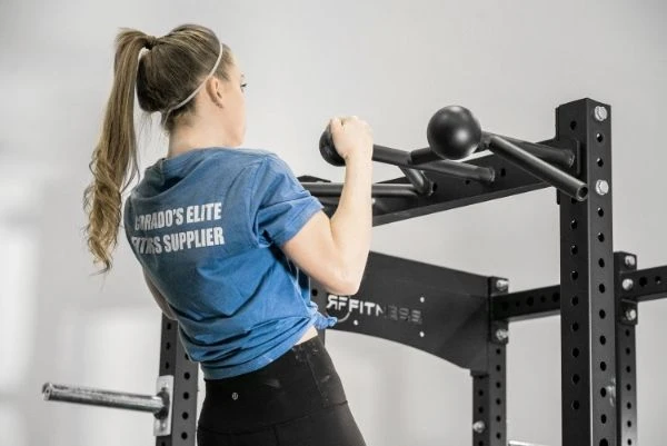 REP Globe Pull-Up Bar REP Globe Pull-Up Bar -Fitness Equip Promotion Store woman in blue t shirt and black pants using rep globe pull up bar